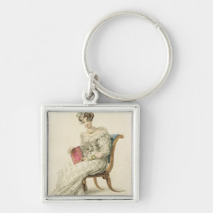 Wedding dress, fashion plate from Ackermann's Repo Key Ring