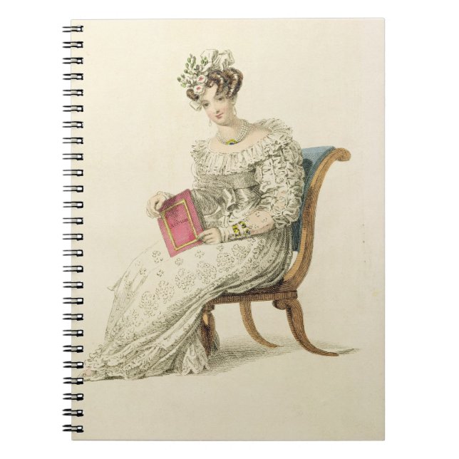 Wedding dress, fashion plate from Ackermann's Repo Notebook (Front)