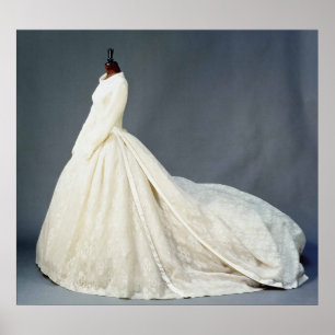 Wedding dress of Katharine Worsley Poster