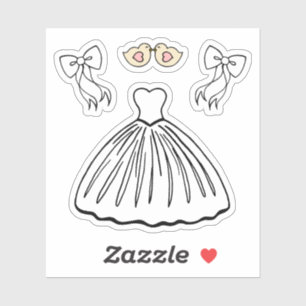 Wedding Dress Stickers 