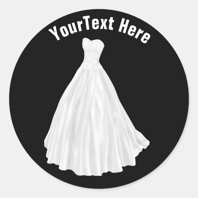 Wedding Dress Stickers (Front)
