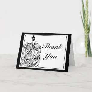 Wedding Dress Thank You Card