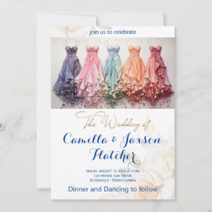 Wedding Dresses fashion style  Invitation