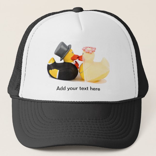 Wedding ducks 1 trucker hat (Front)