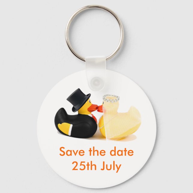 Wedding ducks 2 ... keychain (Front)