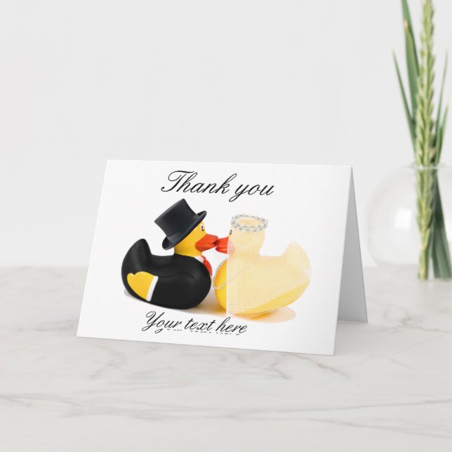 Wedding ducks 2 ... Thank you card (Front)