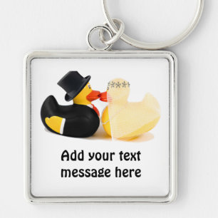 Wedding ducks 3 key ring