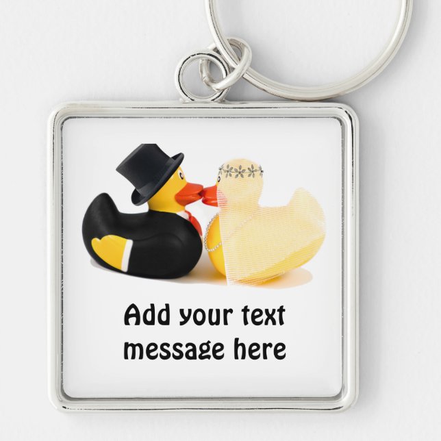 Wedding ducks 3 key ring (Front)