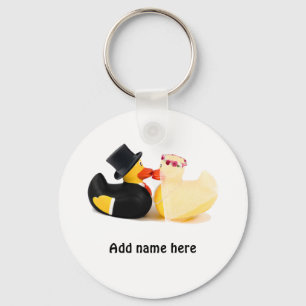 Wedding ducks 4 key ring