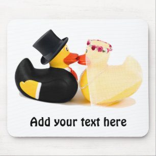 Wedding ducks 4 mouse pad