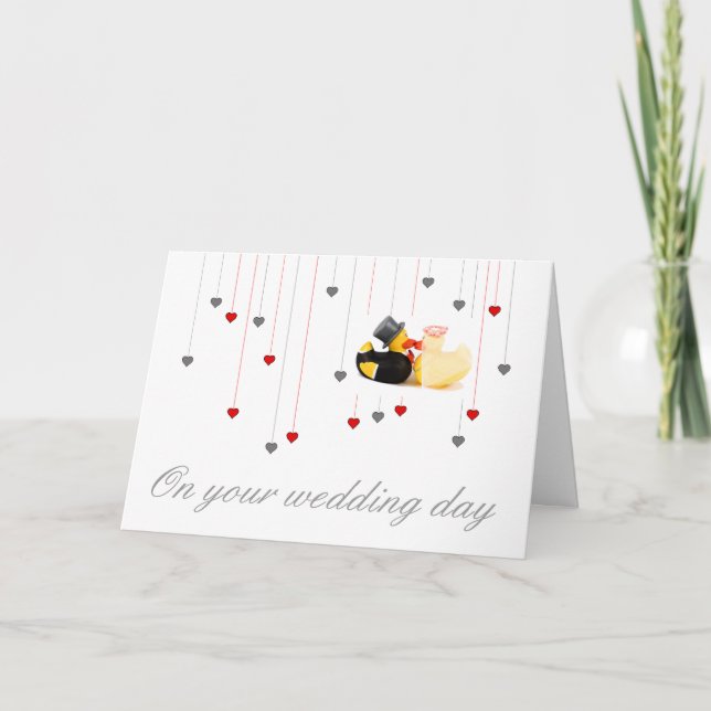 Wedding ducks card (Front)