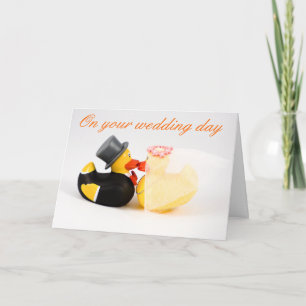 Wedding ducks card