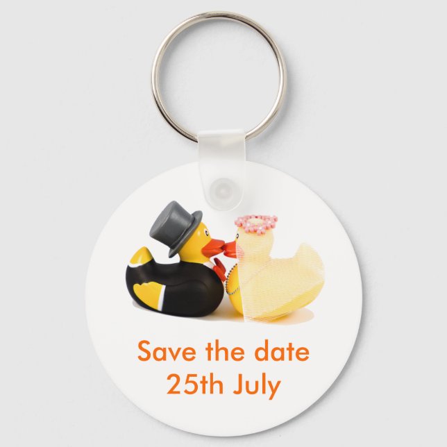 Wedding ducks ... keychain (Front)