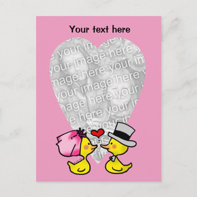 Wedding ducks postcard (Front)