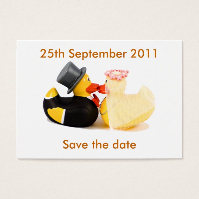 Wedding ducks ... Save the date (Front)
