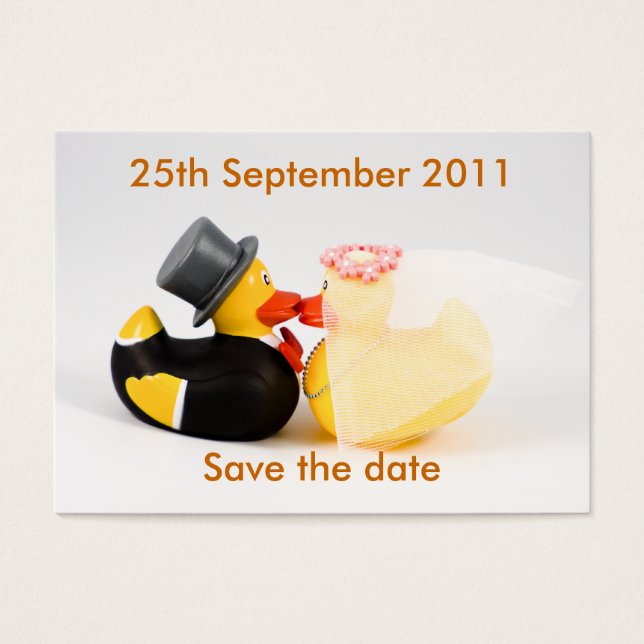 Wedding ducks ... Save the date (Front)