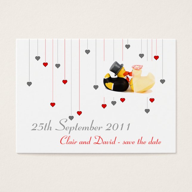 Wedding ducks ... Save the date (Front)