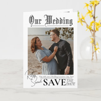 WEDDING EDITION Newspaper | folded card