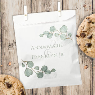 Wedding Elegant Candy Favours Classic Typography Favour Bag