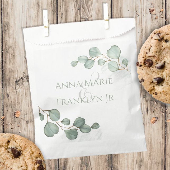 Wedding Elegant Candy Favours Classic Typography Favour Bag (Creator Uploaded)