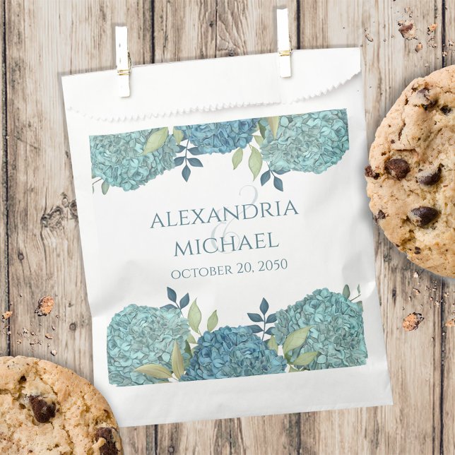 Wedding Elegant Candy Favours Minimalist Hydrangea Favour Bag (Creator Uploaded)