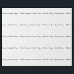 Wedding Elegant Minimalist Calligraphy Black White Wrapping Paper<br><div class="desc">This template can be customised to meet all professional occupations.</div>