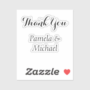 Wedding Elegant Minimalist Classical Thank You