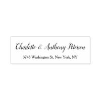 Wedding Elegant Script Creative Black White Family
