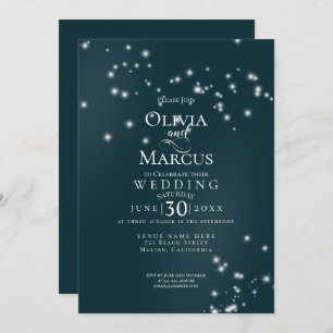 Wedding   Elegant Seaside Driftwood Tulle Arbor Invitation