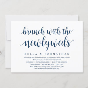 Wedding Elopement, Brunch With The Newlyweds Invit Invitation