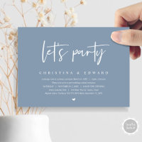 Wedding Elopement Dinner and Dancing, Let's party