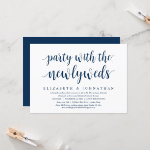 Wedding Elopement, Happily Ever After Celebration  Invitation