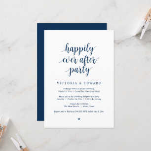 Wedding Elopement, Happily Ever After Party Invita Invitation