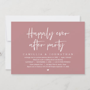 Wedding Elopement, Happily Ever After Party Invita Invitation