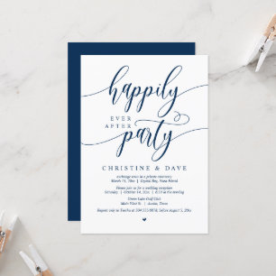 Wedding Elopement, Happily Ever After Party  Invitation