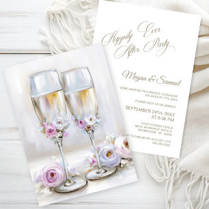 Wedding Elopement Happily Ever After Party Invitation