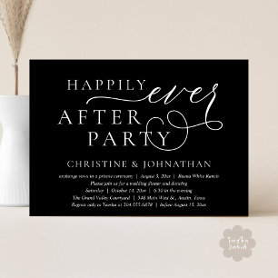 Wedding Elopement, Happily Ever After Party Invitation