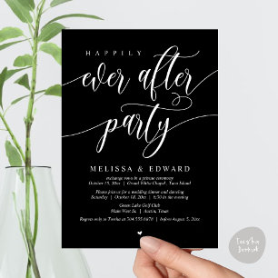 Wedding Elopement, Happily Ever After Party  Invitation