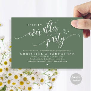 Wedding Elopement, Happily Ever After Party Invitation