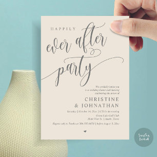 Wedding Elopement, Happily Ever After Party Invitation