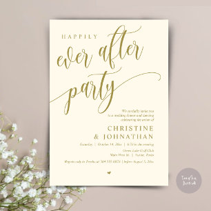 Wedding Elopement, Happily Ever After Party Invitation