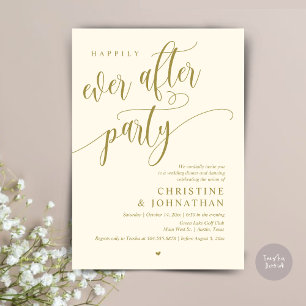 Wedding Elopement, Happily Ever After Party Invitation