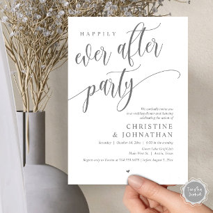 Wedding Elopement, Happily Ever After Party  Invitation