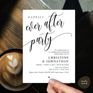 Wedding Elopement, Happily Ever After Party Invitation
