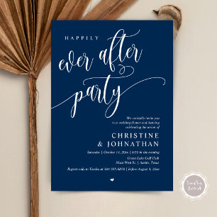 Wedding Elopement, Happily Ever After Party  Invitation