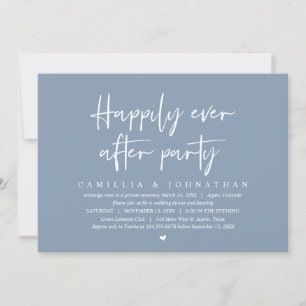 Wedding Elopement, Happily Ever After Party Invitation