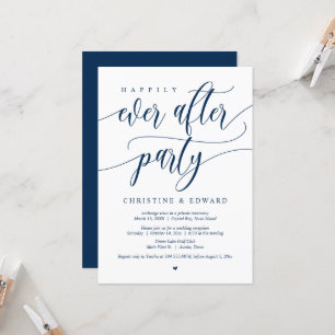 Wedding Elopement, Happily Ever After Party Invitation
