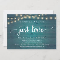 Wedding Elopement, Nothing Fancy Just Love