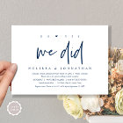 Wedding Elopement, oh yes we did, Party