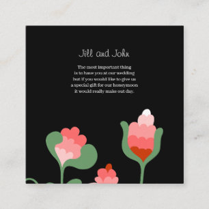 Wedding Encloser Card Floral Wildflower